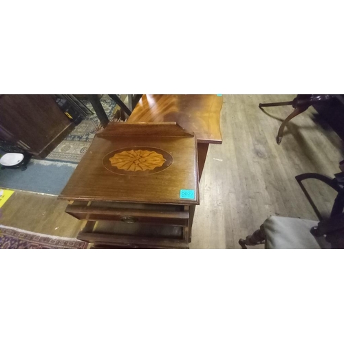 27 - Vintage Mahogany Bedside Chest with 4 drawers