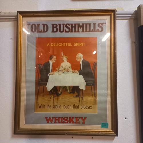 25 - Bushmills Whiskey Framed Print (52cm x 63cm)