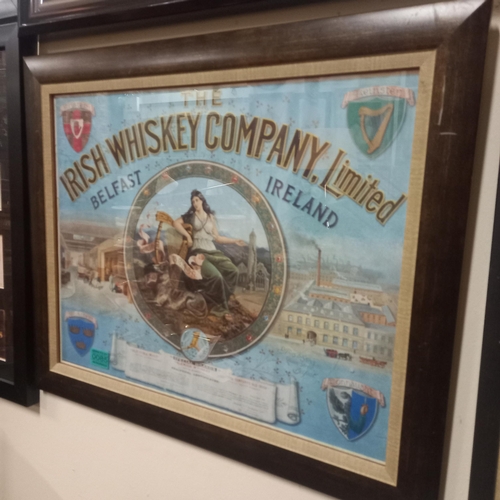 85 - The Irish Whiskey Company Framed Advertising Print (60cm x 50cm)