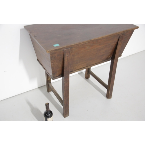 195 - 19th Century Mahogany Dough Box / Meal Table (80 cm W x 88 cm H x 46 cm D)