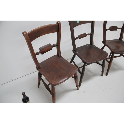 210 - Pair of Country Ash Chairs and Another (42 cm W x 85 cm H x 40 cm D)