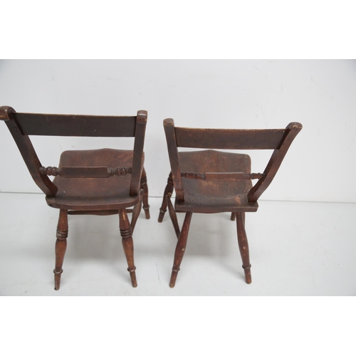 210 - Pair of Country Ash Chairs and Another (42 cm W x 85 cm H x 40 cm D)