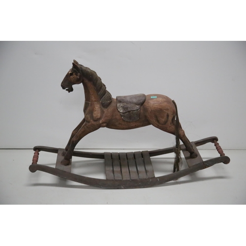 77 - Painted Rocking Horse (130 cm W x 75 cm H x 45 cm D)