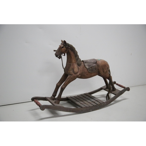 77 - Painted Rocking Horse (130 cm W x 75 cm H x 45 cm D)