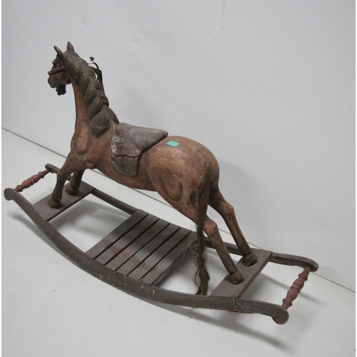 77 - Painted Rocking Horse (130 cm W x 75 cm H x 45 cm D)