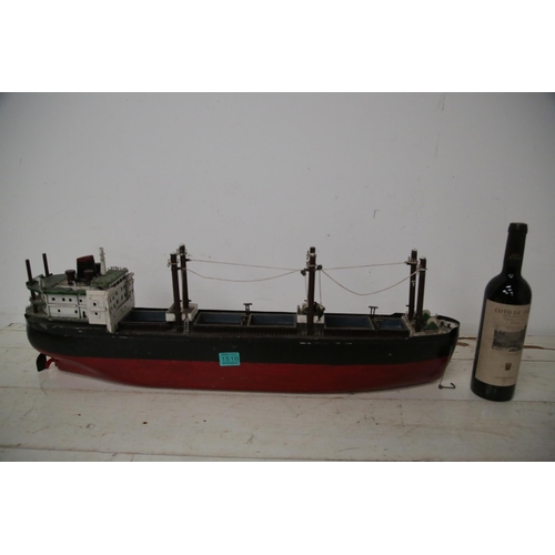 1516 - Model Ship in Timber (80 cm W)