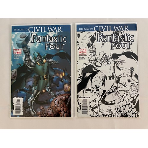 49 - Fantastic Four, Marvel Comic Collection #536-543 (2006/07) Road to Civil war & Civil War, 9 Comics (... 