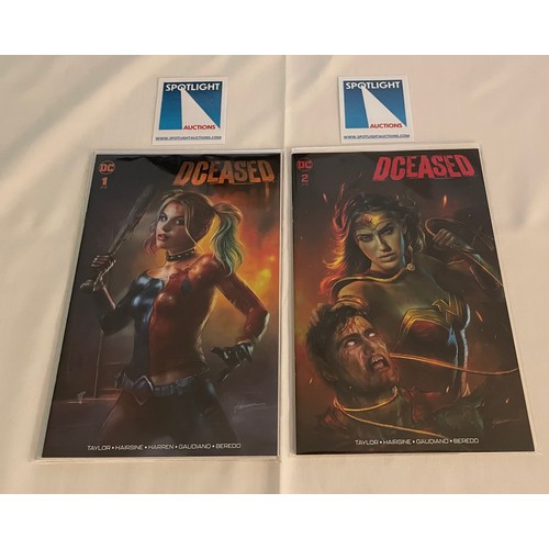 67 - DCEASED #1 and  #2 - Shannon Maer Trade Dress Variants, 1st Prints, New/NM, Bagged and Boarded. DC C... 