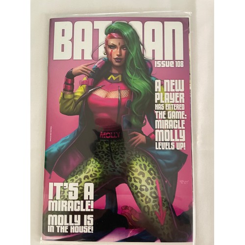 75 - Batman #108-  4 x DC Comic Variant Covers- First Appearance of Miracle Molly, Key 1st Appearance. Lo... 