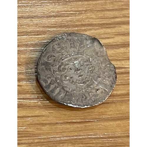 236 - British Historical Coin - Henry III (1216 - 1272) Medieval Hammered Silver Long Cross Penny. Assesse... 