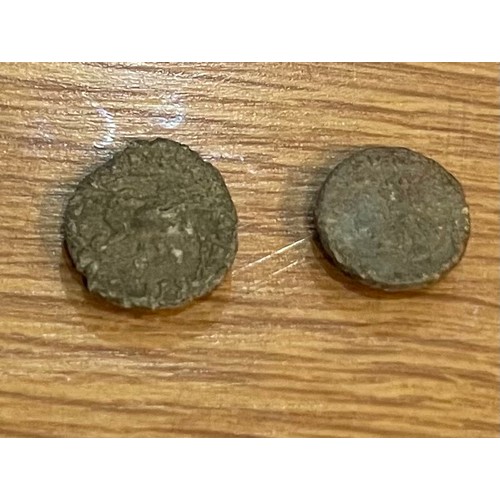 239 - Roman Coins - 2 x Sestertius size Emperor coins. Assessed by coin collector as Poor/Fair condition a... 