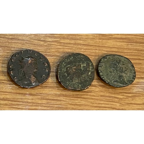 241 - Roman Coins - 3 x Spiked crown Emperor coins inc Carinus (AD 283-285) and Probus (AD 278) Sestertius... 