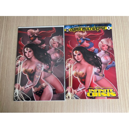 341 - Tales From The Dark Universe: Infinite Crisis #1 2 x Nathan Szerdy Variant Covers featuring Trade Dr... 