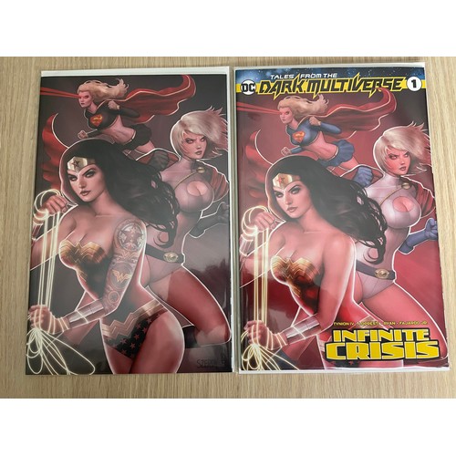 341 - Tales From The Dark Universe: Infinite Crisis #1 2 x Nathan Szerdy Variant Covers featuring Trade Dr... 