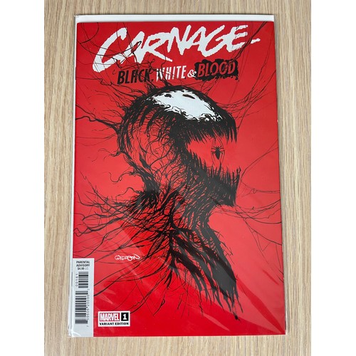 314 - Carnage Black, White and Blood 1 -4 Complete run featuring #1 Gleason Webhead Variant First printing... 