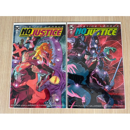 317 - Justice League No Justice #1,2,3,4 DC Comics Snyder 2018 Complete Set. All NM Condition. All Bagged ... 