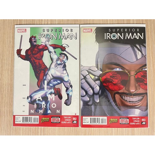 325 - Superior Iron Man #1 - 9  Complete Run/Set. Marvel Comics 2015. Debut of Iron Mans 'End-Sym' armour.... 