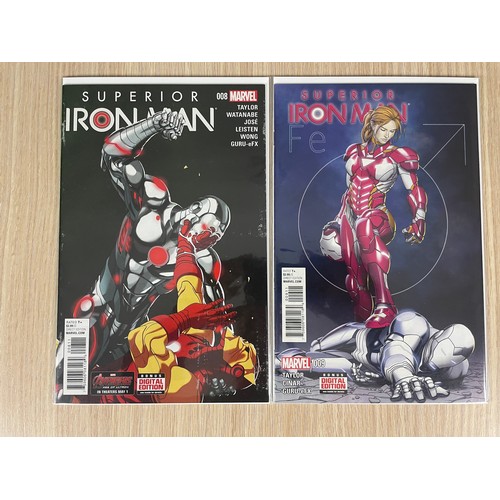 325 - Superior Iron Man #1 - 9  Complete Run/Set. Marvel Comics 2015. Debut of Iron Mans 'End-Sym' armour.... 