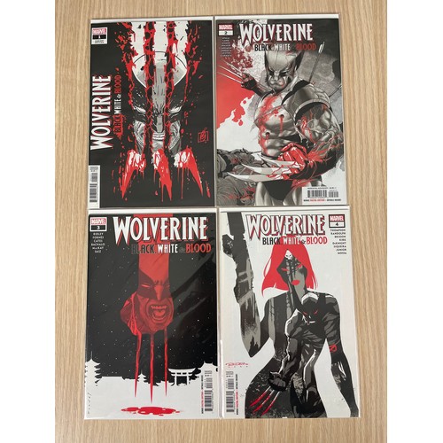 330 - Wolverine Black White & Blood #1-4 Complete Comic Lot Run Set Marvel Collection. All NM Condition, A... 