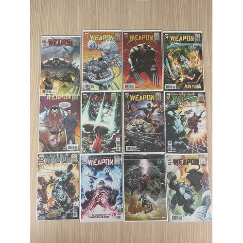 343 - Weapon H #1-12. Complete Set Marvel Comics (2018) NM Condition. As New. All Bagged & Boarded.