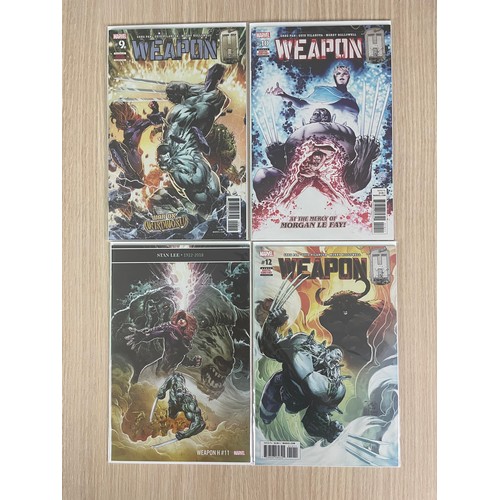 343 - Weapon H #1-12. Complete Set Marvel Comics (2018) NM Condition. As New. All Bagged & Boarded.