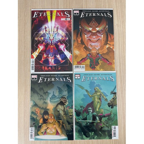 349 - Eternals #1 - 4 (2021) Includes rare Ikaris Superlog Variant of #1. NM/Brand New Condition. All Bagg... 