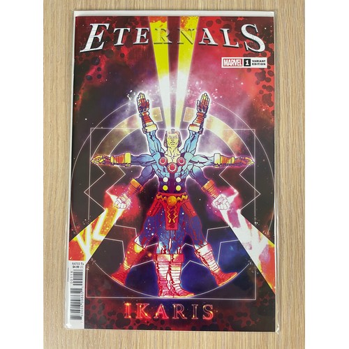 349 - Eternals #1 - 4 (2021) Includes rare Ikaris Superlog Variant of #1. NM/Brand New Condition. All Bagg... 