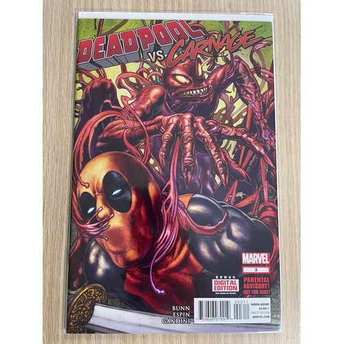 352 - Deadpool vs Carnage #1 - 4 Marvel Comics (2014) Limited series that pits Deadpool against Carnage. C... 