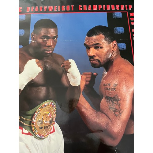 498 - Bruno Vs Tyson Original Promotional Pay Per View Fight Poster 1996. 24