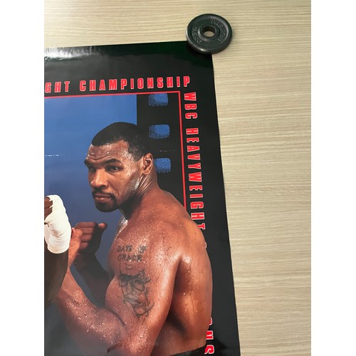 498 - Bruno Vs Tyson Original Promotional Pay Per View Fight Poster 1996. 24