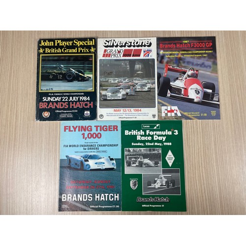 494 - MOTORSPORT - Collection of Motorsport Programmes from meetings in the 1980's including The British G... 