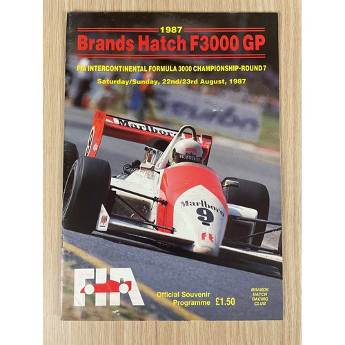 494 - MOTORSPORT - Collection of Motorsport Programmes from meetings in the 1980's including The British G... 