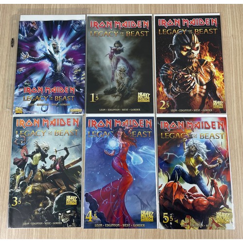 487 - IRON MAIDEN - Legacy of the Beast Comic Book Set. includes preview comic plus complete set of #1 -5.... 