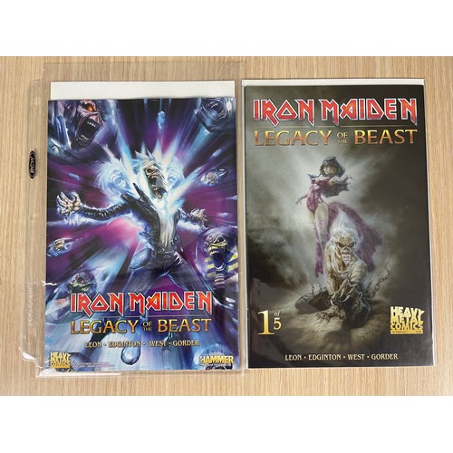 487 - IRON MAIDEN - Legacy of the Beast Comic Book Set. includes preview comic plus complete set of #1 -5.... 