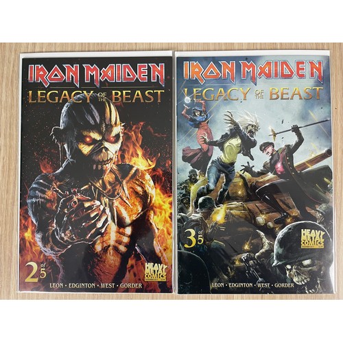 487 - IRON MAIDEN - Legacy of the Beast Comic Book Set. includes preview comic plus complete set of #1 -5.... 