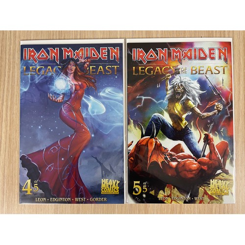 487 - IRON MAIDEN - Legacy of the Beast Comic Book Set. includes preview comic plus complete set of #1 -5.... 