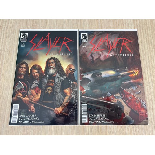 489 - SLAYER - Relentless Comic Book Set. Slayer Repentless is a three-issue miniseries Comic  inspired by... 