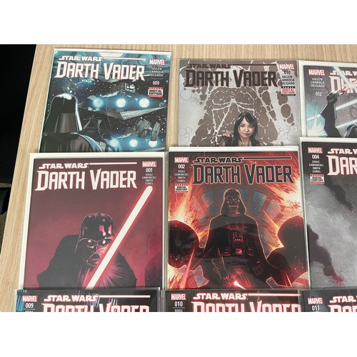 251 - Darth Vader Comics bundle of Star Wars Marvel Comics.
Vol 1 – 9,10,12,13,20,25,annual 1
Vol 2 – 1,2 ... 