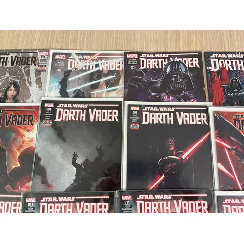 251 - Darth Vader Comics bundle of Star Wars Marvel Comics.
Vol 1 – 9,10,12,13,20,25,annual 1
Vol 2 – 1,2 ... 