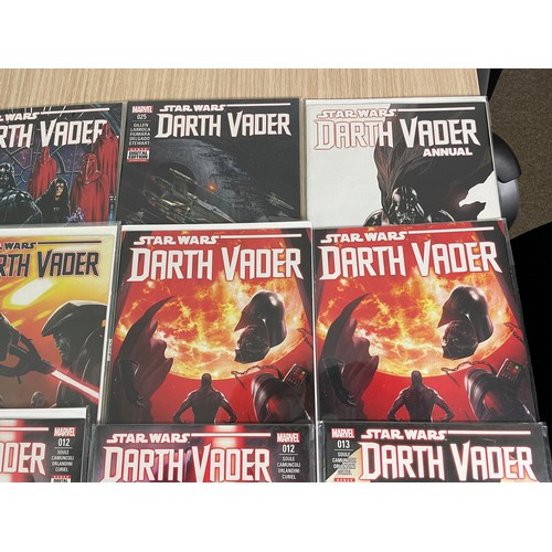 251 - Darth Vader Comics bundle of Star Wars Marvel Comics.
Vol 1 – 9,10,12,13,20,25,annual 1
Vol 2 – 1,2 ... 