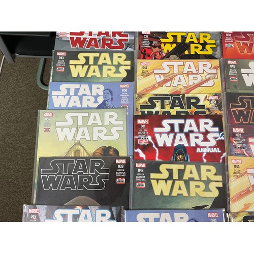 250 - Star Wars Comics (2015 series) bundle #1-57 + 4 annuals + duplicates (approx. 80 issues in total, in... 