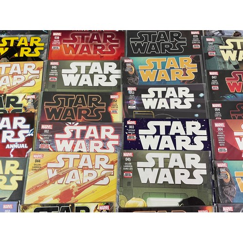 250 - Star Wars Comics (2015 series) bundle #1-57 + 4 annuals + duplicates (approx. 80 issues in total, in... 