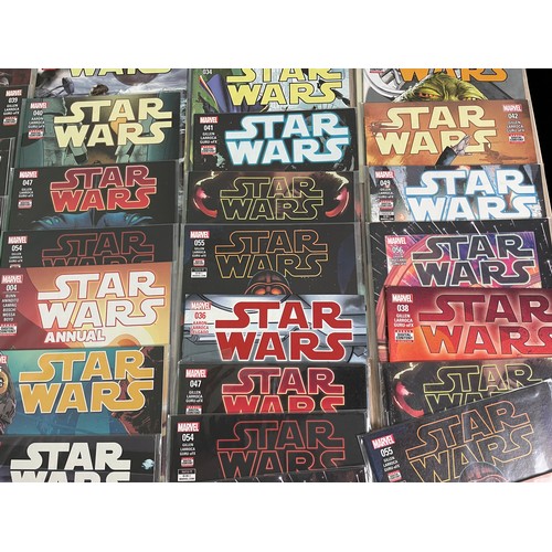 250 - Star Wars Comics (2015 series) bundle #1-57 + 4 annuals + duplicates (approx. 80 issues in total, in... 