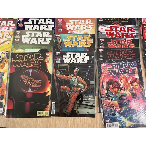 250 - Star Wars Comics (2015 series) bundle #1-57 + 4 annuals + duplicates (approx. 80 issues in total, in... 