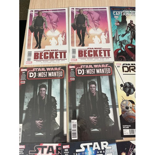 254 - Star Wars Related Comics, mini-series and one-shots bundle:
Beckett 1 (x 2), Captain Phasma 2,3,4, C... 