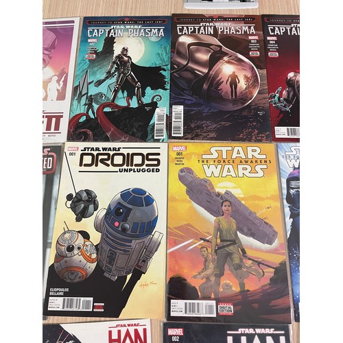 254 - Star Wars Related Comics, mini-series and one-shots bundle:
Beckett 1 (x 2), Captain Phasma 2,3,4, C... 