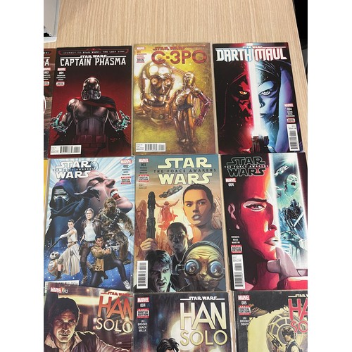 254 - Star Wars Related Comics, mini-series and one-shots bundle:
Beckett 1 (x 2), Captain Phasma 2,3,4, C... 