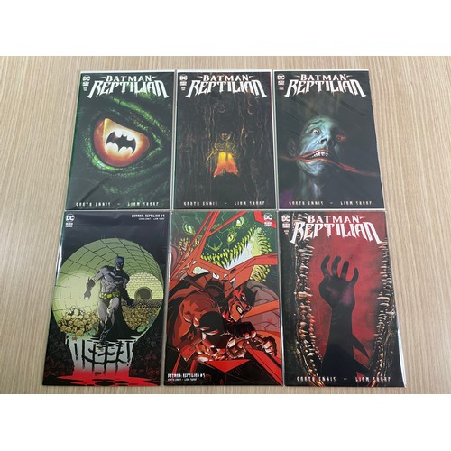 310A - Batman Reptilian #1-6 - Complete DC Comic Mini Series 1 2 3 4 5 6 NM/New Condition. Main Cover Set. ... 