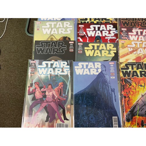 76 - Star Wars Comics (2015 series) bundle #1-57 + 4 annuals + duplicates (approx. 80 issues in total, in... 