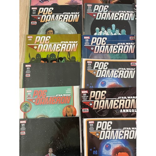 77 - Poe Dameron Comics bundle (1-31, annuals 1 & 2, plus duplicates)Star Wars Marvel Comics